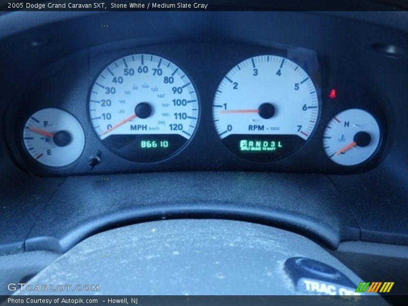 Stone White / Medium Slate Gray 2005 Dodge Grand Caravan SXT