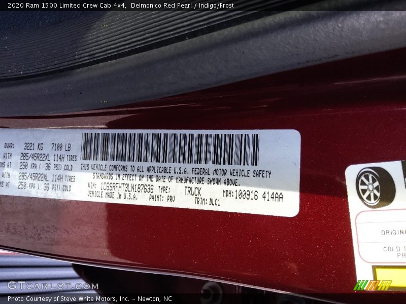 Delmonico Red Pearl / Indigo/Frost 2020 Ram 1500 Limited Crew Cab 4x4
