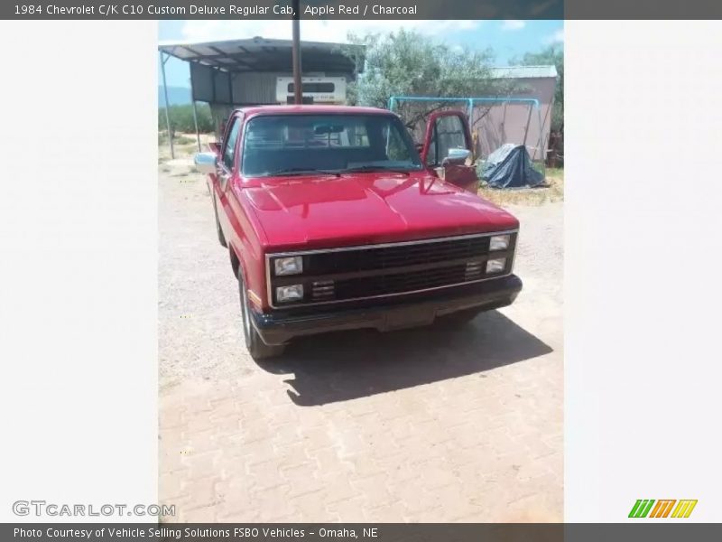 Apple Red / Charcoal 1984 Chevrolet C/K C10 Custom Deluxe Regular Cab