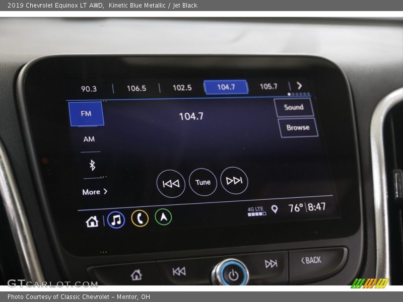 Kinetic Blue Metallic / Jet Black 2019 Chevrolet Equinox LT AWD