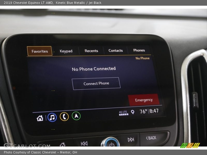 Kinetic Blue Metallic / Jet Black 2019 Chevrolet Equinox LT AWD