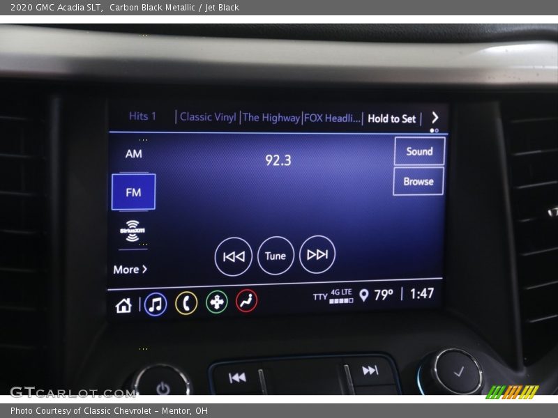 Carbon Black Metallic / Jet Black 2020 GMC Acadia SLT