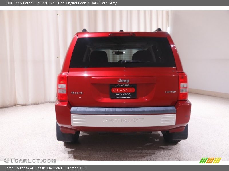 Red Crystal Pearl / Dark Slate Gray 2008 Jeep Patriot Limited 4x4