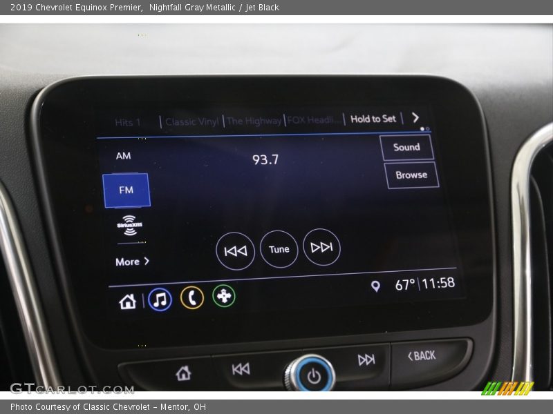 Nightfall Gray Metallic / Jet Black 2019 Chevrolet Equinox Premier