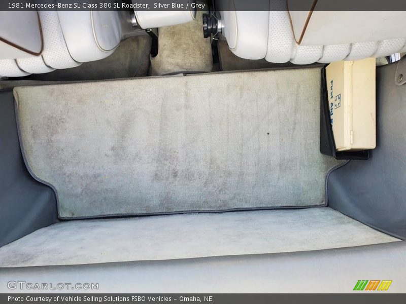 Rear Seat of 1981 SL Class 380 SL Roadster