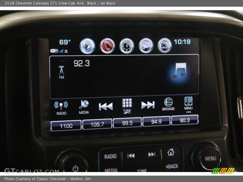 Black / Jet Black 2018 Chevrolet Colorado Z71 Crew Cab 4x4