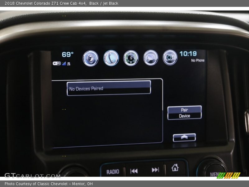 Black / Jet Black 2018 Chevrolet Colorado Z71 Crew Cab 4x4