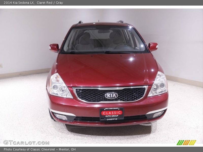 Claret Red / Gray 2014 Kia Sedona LX