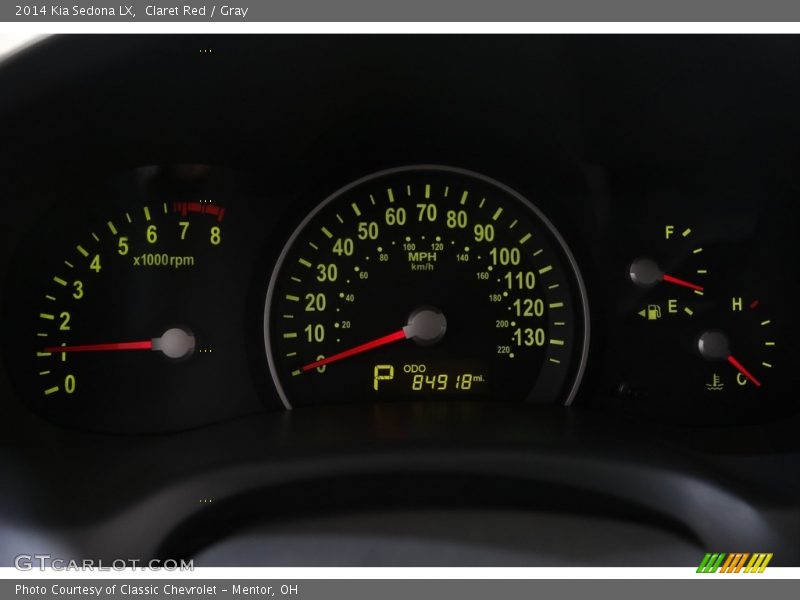 Claret Red / Gray 2014 Kia Sedona LX