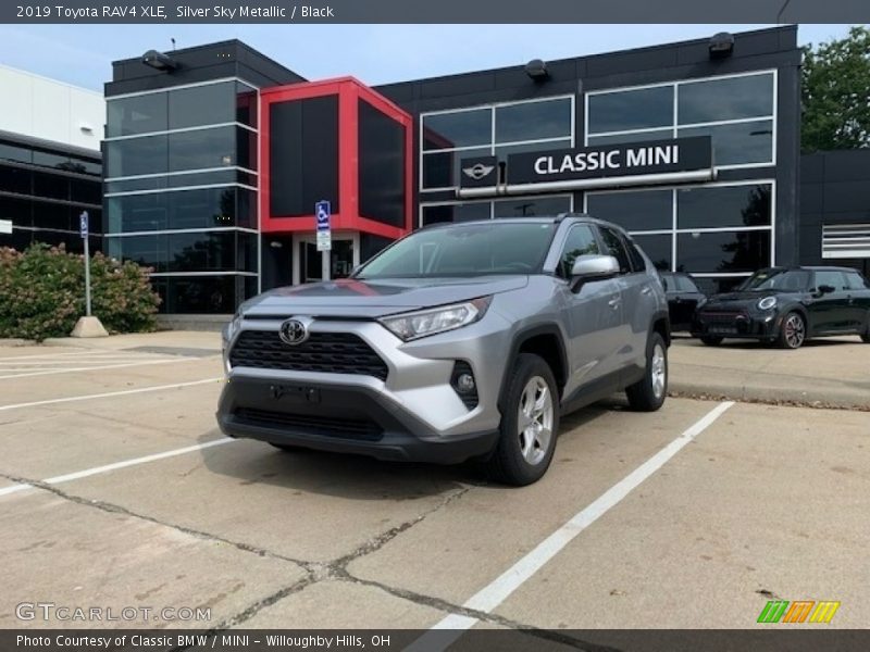 Silver Sky Metallic / Black 2019 Toyota RAV4 XLE