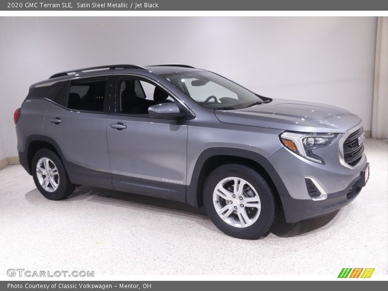 Satin Steel Metallic / Jet Black 2020 GMC Terrain SLE