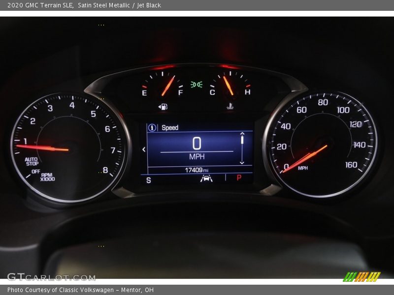 Satin Steel Metallic / Jet Black 2020 GMC Terrain SLE