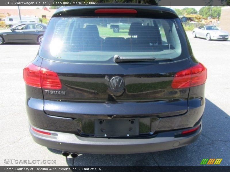 Deep Black Metallic / Black 2014 Volkswagen Tiguan S