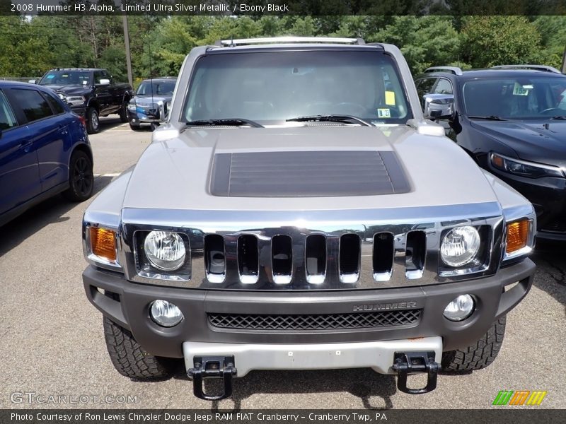 Limited Ultra Silver Metallic / Ebony Black 2008 Hummer H3 Alpha