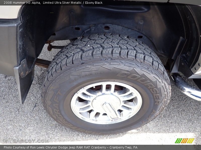 Limited Ultra Silver Metallic / Ebony Black 2008 Hummer H3 Alpha