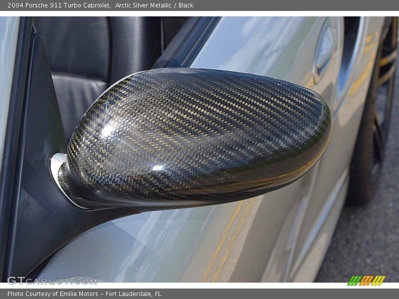 Arctic Silver Metallic / Black 2004 Porsche 911 Turbo Cabriolet