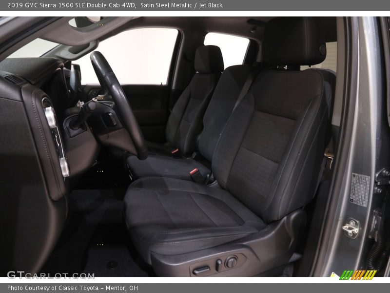Satin Steel Metallic / Jet Black 2019 GMC Sierra 1500 SLE Double Cab 4WD
