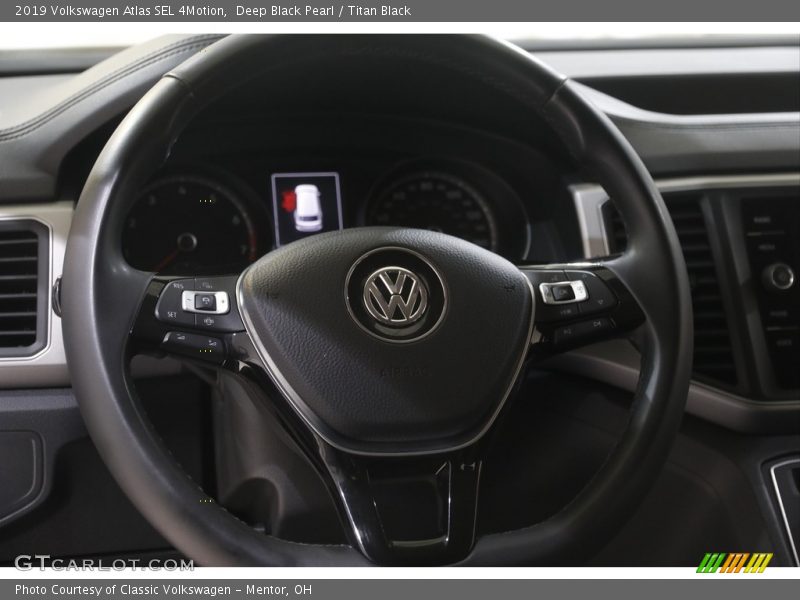 Deep Black Pearl / Titan Black 2019 Volkswagen Atlas SEL 4Motion