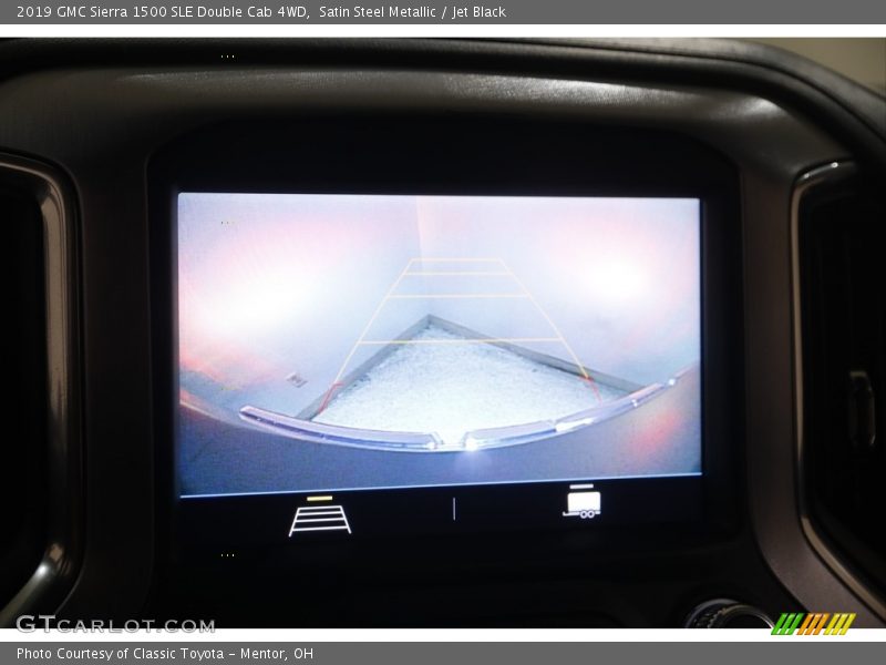 Satin Steel Metallic / Jet Black 2019 GMC Sierra 1500 SLE Double Cab 4WD