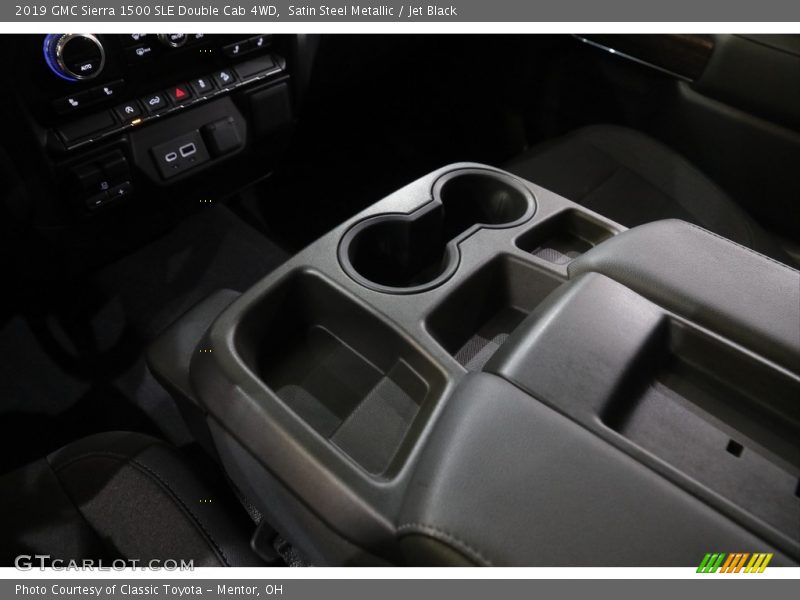 Satin Steel Metallic / Jet Black 2019 GMC Sierra 1500 SLE Double Cab 4WD