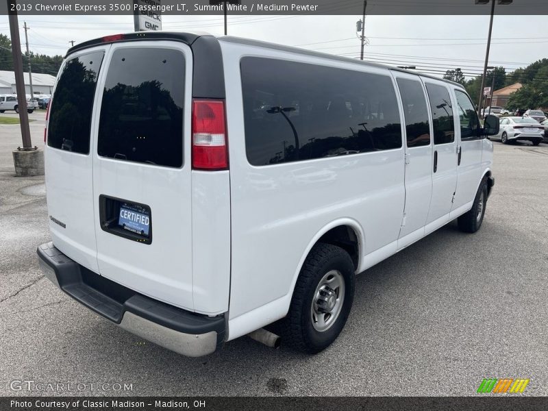 Summit White / Medium Pewter 2019 Chevrolet Express 3500 Passenger LT