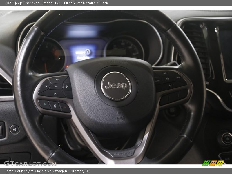 Billet Silver Metallic / Black 2020 Jeep Cherokee Limited 4x4