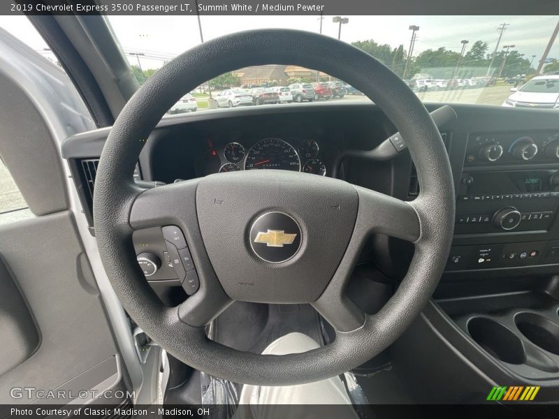Summit White / Medium Pewter 2019 Chevrolet Express 3500 Passenger LT