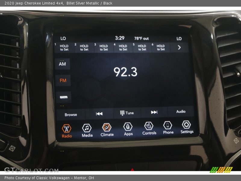 Billet Silver Metallic / Black 2020 Jeep Cherokee Limited 4x4