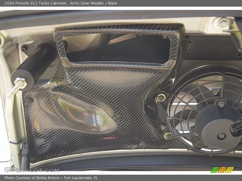 Arctic Silver Metallic / Black 2004 Porsche 911 Turbo Cabriolet