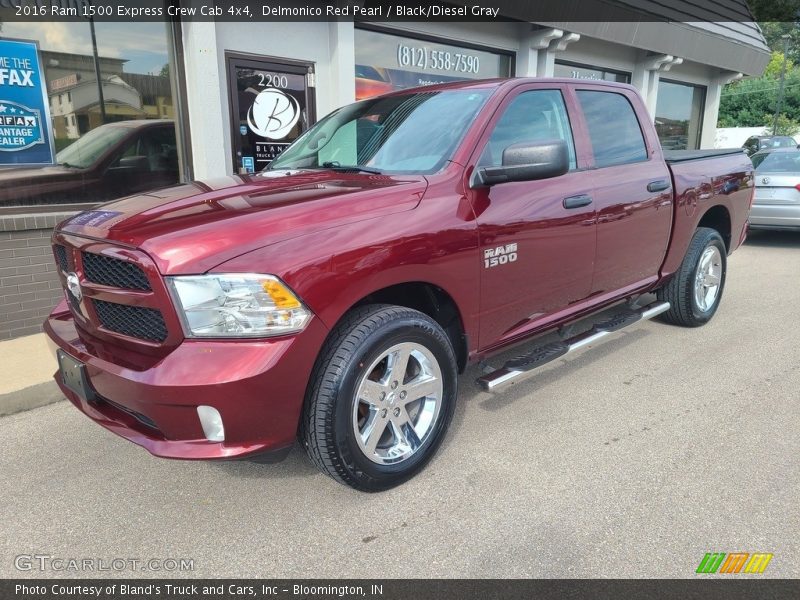 Delmonico Red Pearl / Black/Diesel Gray 2016 Ram 1500 Express Crew Cab 4x4
