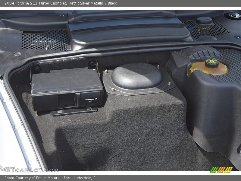 Arctic Silver Metallic / Black 2004 Porsche 911 Turbo Cabriolet