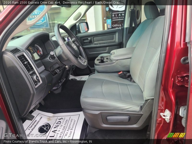Delmonico Red Pearl / Black/Diesel Gray 2016 Ram 1500 Express Crew Cab 4x4