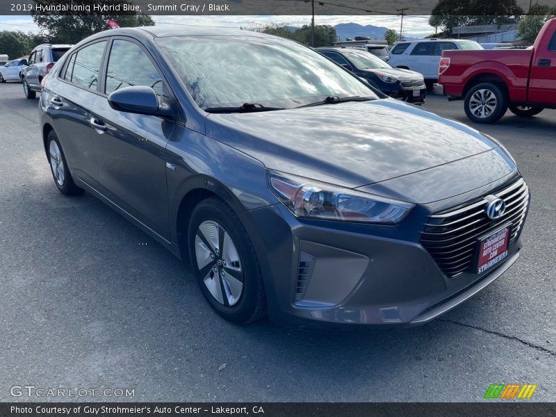 Summit Gray / Black 2019 Hyundai Ioniq Hybrid Blue