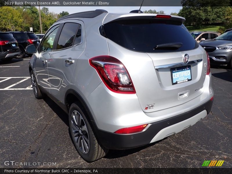 Quicksilver Metallic / Ebony 2019 Buick Encore Essence AWD
