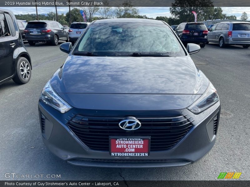 Summit Gray / Black 2019 Hyundai Ioniq Hybrid Blue