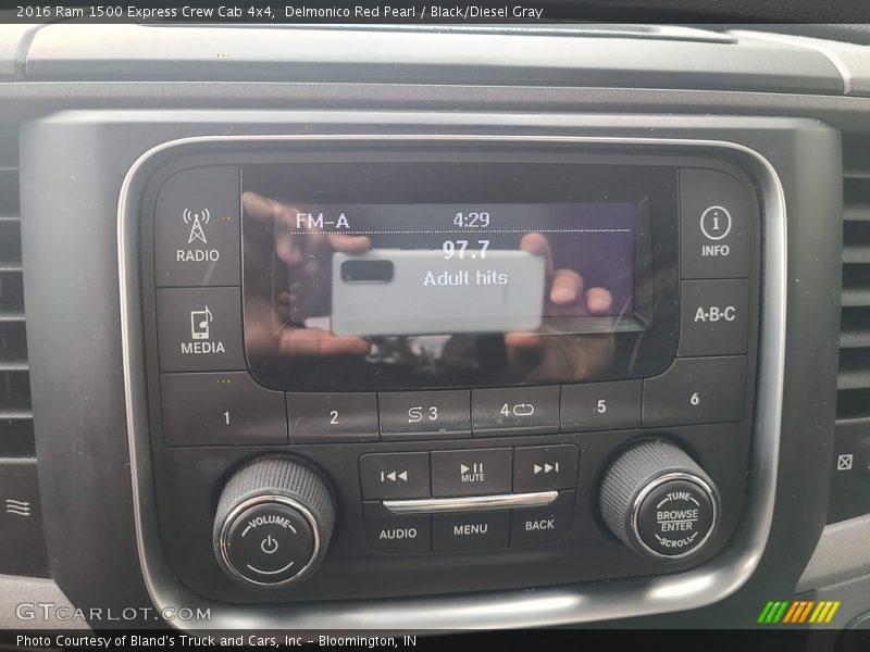 Delmonico Red Pearl / Black/Diesel Gray 2016 Ram 1500 Express Crew Cab 4x4
