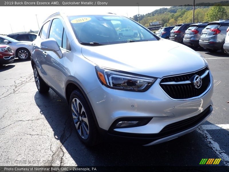 Quicksilver Metallic / Ebony 2019 Buick Encore Essence AWD