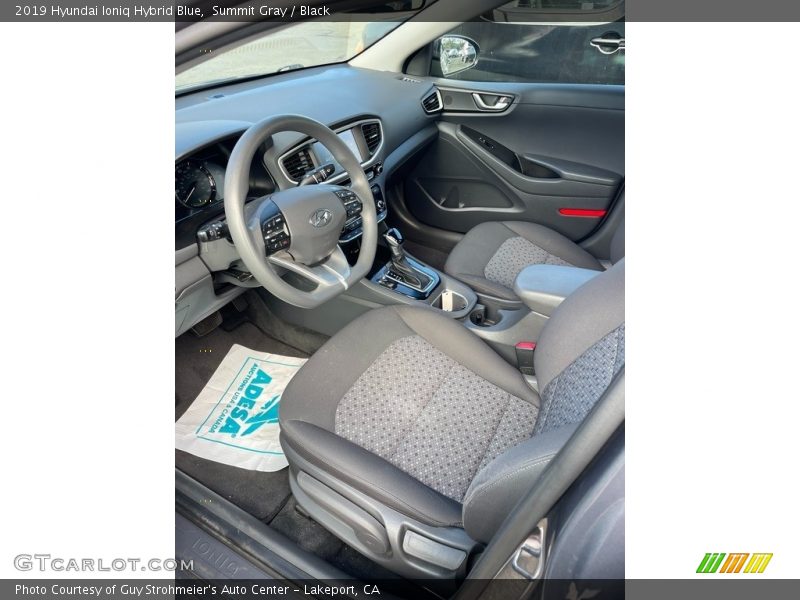 Summit Gray / Black 2019 Hyundai Ioniq Hybrid Blue