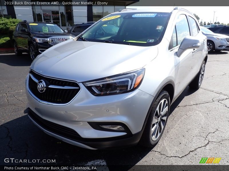 Quicksilver Metallic / Ebony 2019 Buick Encore Essence AWD