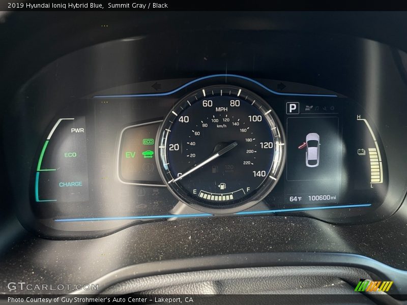 Summit Gray / Black 2019 Hyundai Ioniq Hybrid Blue