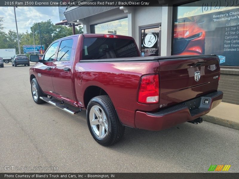 Delmonico Red Pearl / Black/Diesel Gray 2016 Ram 1500 Express Crew Cab 4x4