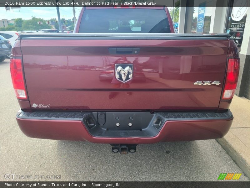 Delmonico Red Pearl / Black/Diesel Gray 2016 Ram 1500 Express Crew Cab 4x4