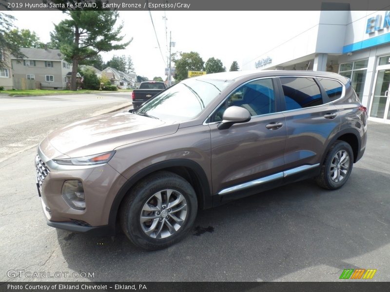 Earthy Bronze / Espresso/Gray 2019 Hyundai Santa Fe SE AWD