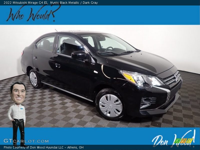 Mystic Black Metallic / Dark Gray 2022 Mitsubishi Mirage G4 ES