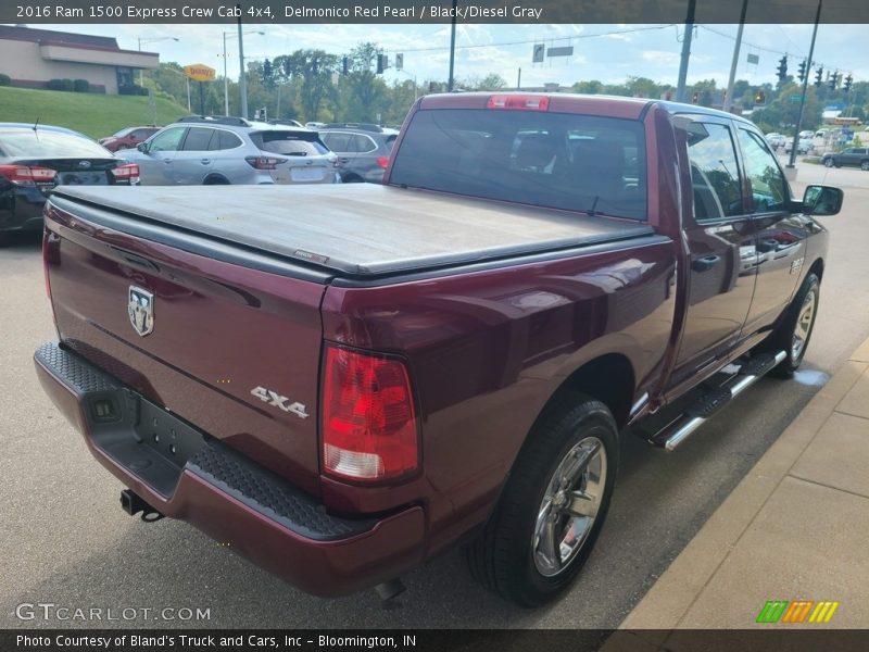 Delmonico Red Pearl / Black/Diesel Gray 2016 Ram 1500 Express Crew Cab 4x4