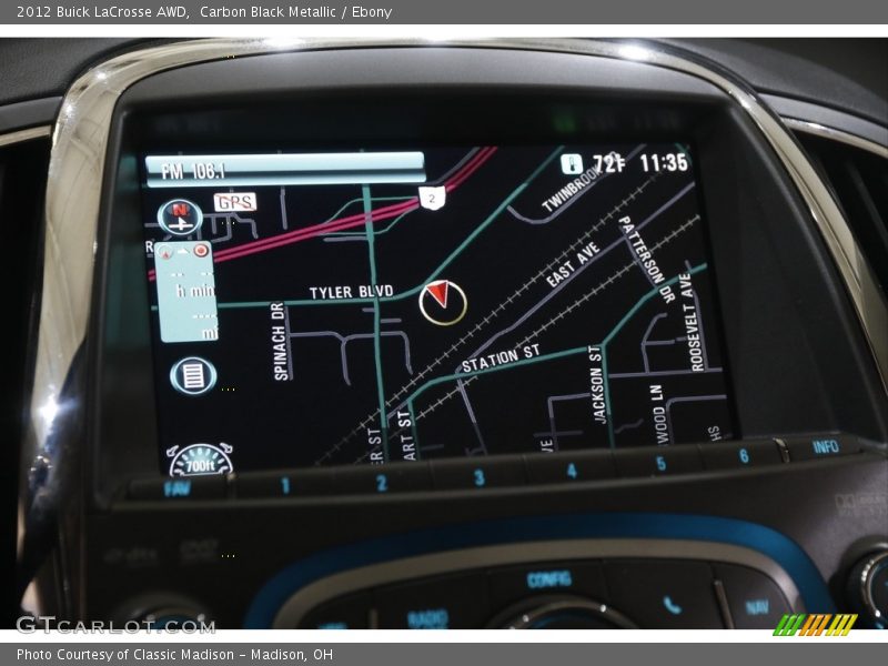 Navigation of 2012 LaCrosse AWD