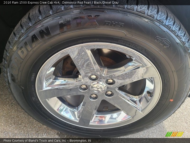 Delmonico Red Pearl / Black/Diesel Gray 2016 Ram 1500 Express Crew Cab 4x4
