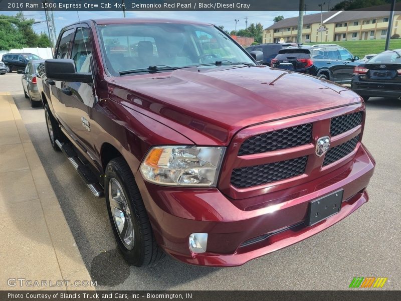 Delmonico Red Pearl / Black/Diesel Gray 2016 Ram 1500 Express Crew Cab 4x4