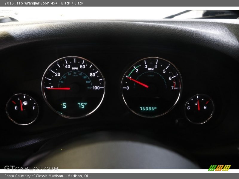 Black / Black 2015 Jeep Wrangler Sport 4x4