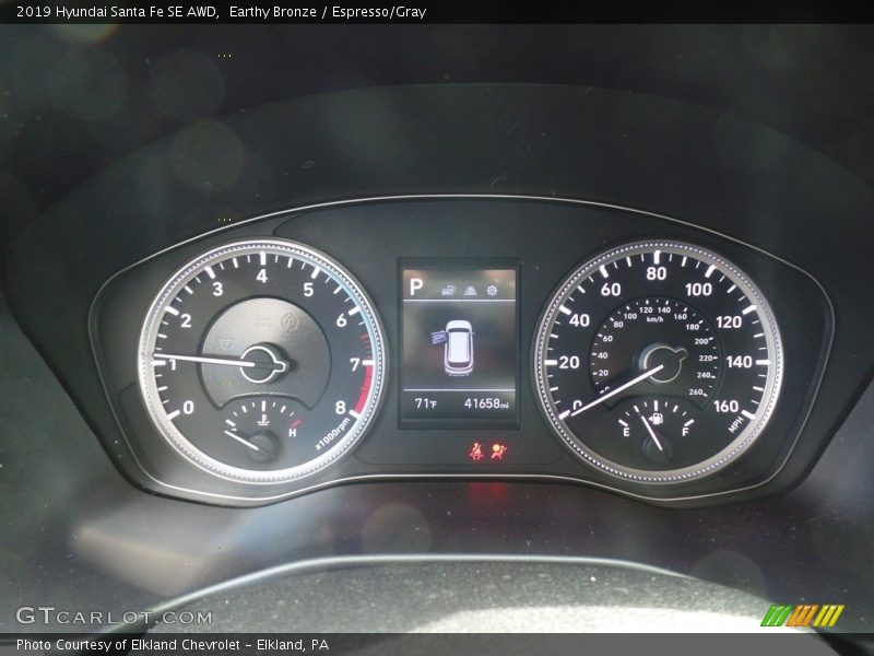 Earthy Bronze / Espresso/Gray 2019 Hyundai Santa Fe SE AWD